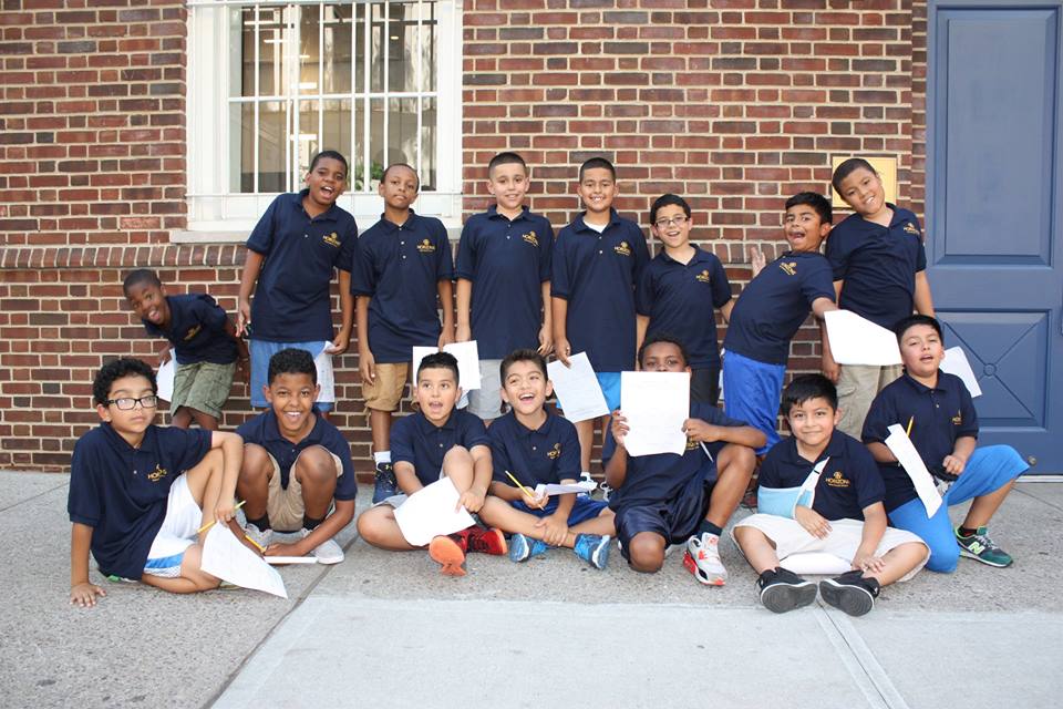 Group of young boys in the Horizons program